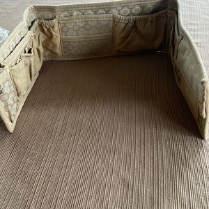 Purse organizer 26 X 4.5. Tan with 15 pockets.